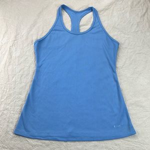 Nike Tank Top Womens Large L Blue Dri-Fit Athletic Top